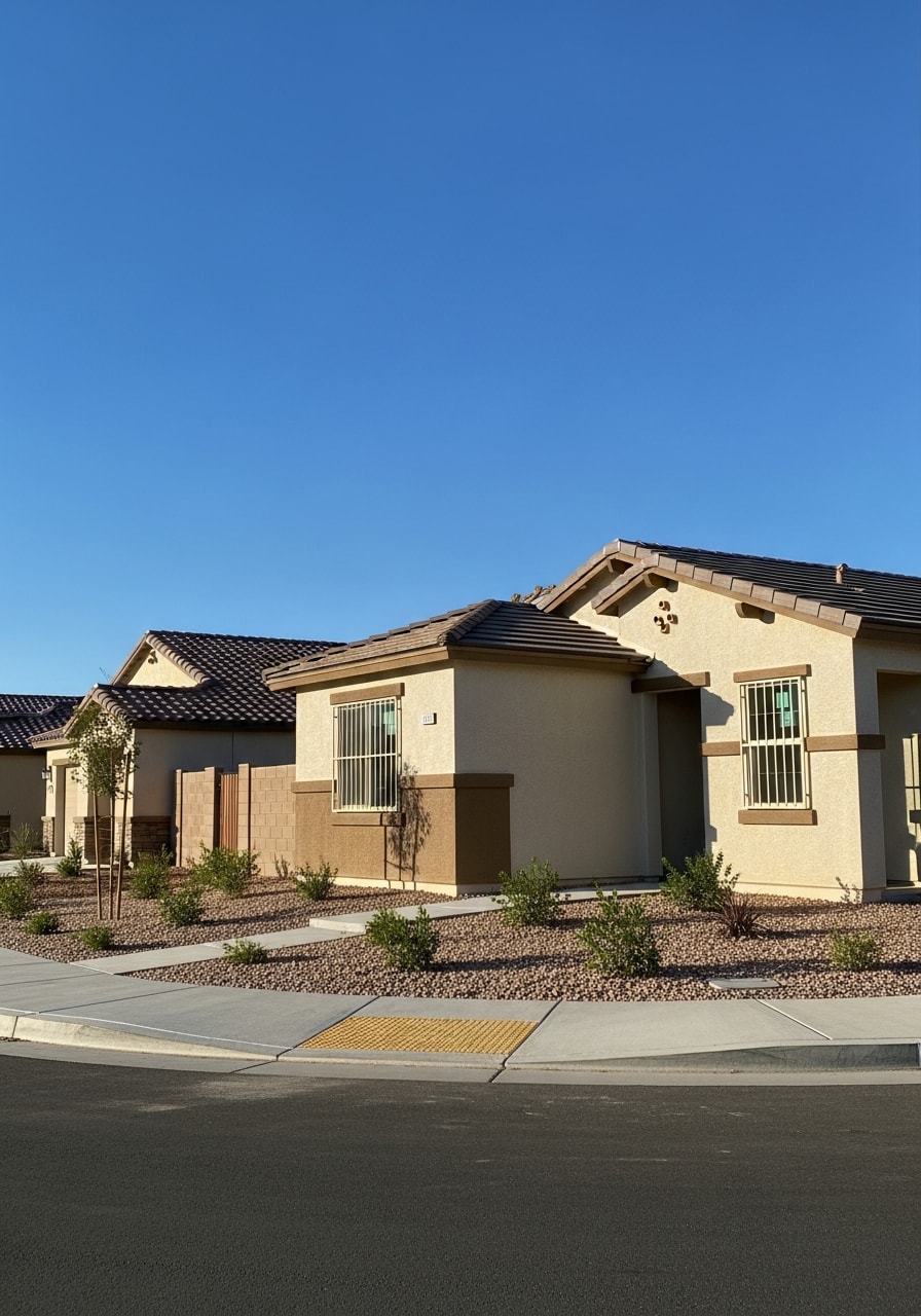 Inland Empire property showing heat-resistant materials and local building standards.