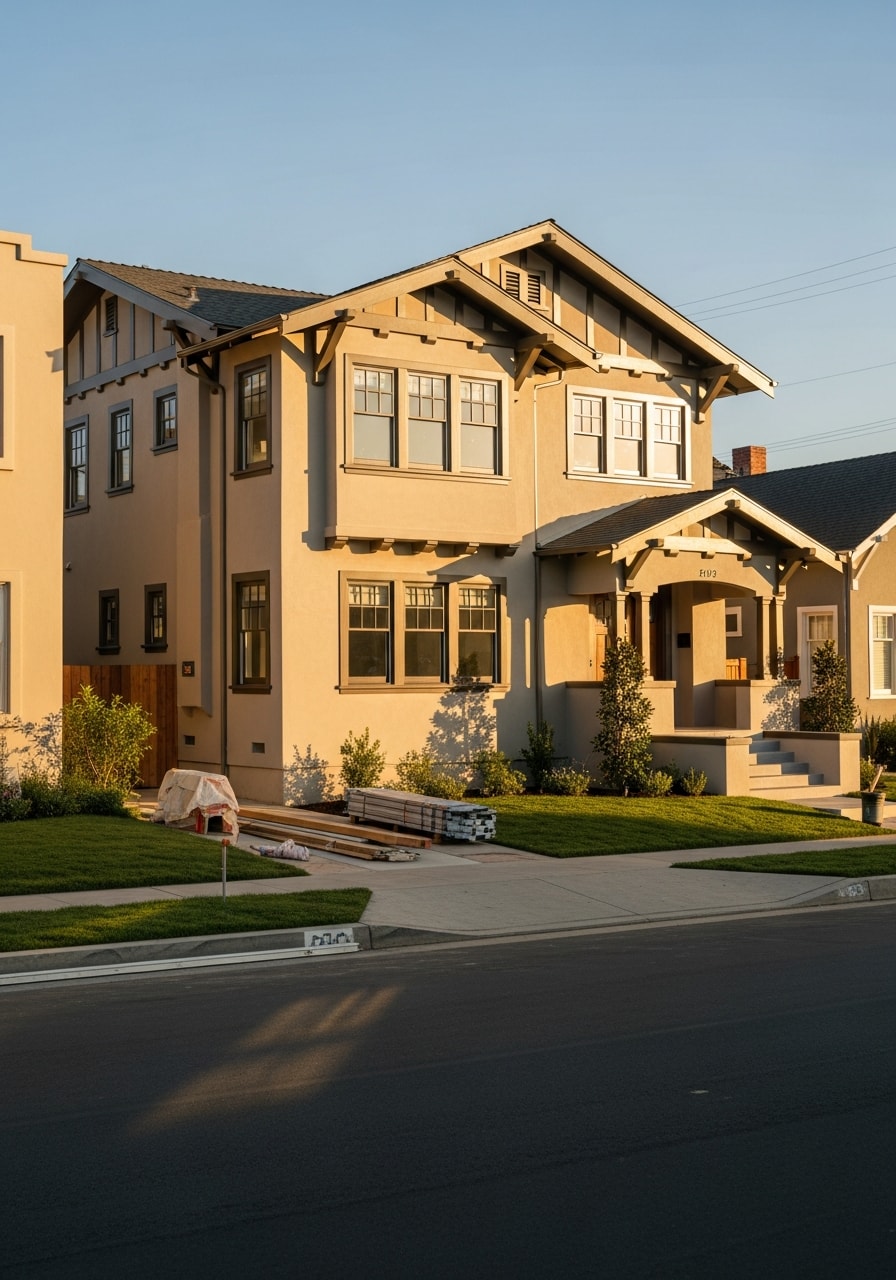 Orange County property detail showing quality construction and local architectural standards.