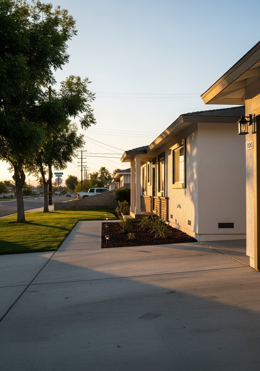 San Bernardino home exterior showing local construction style and property maintenance.