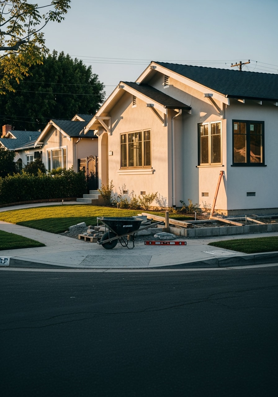 West LA property exterior showing local construction quality and neighborhood character.